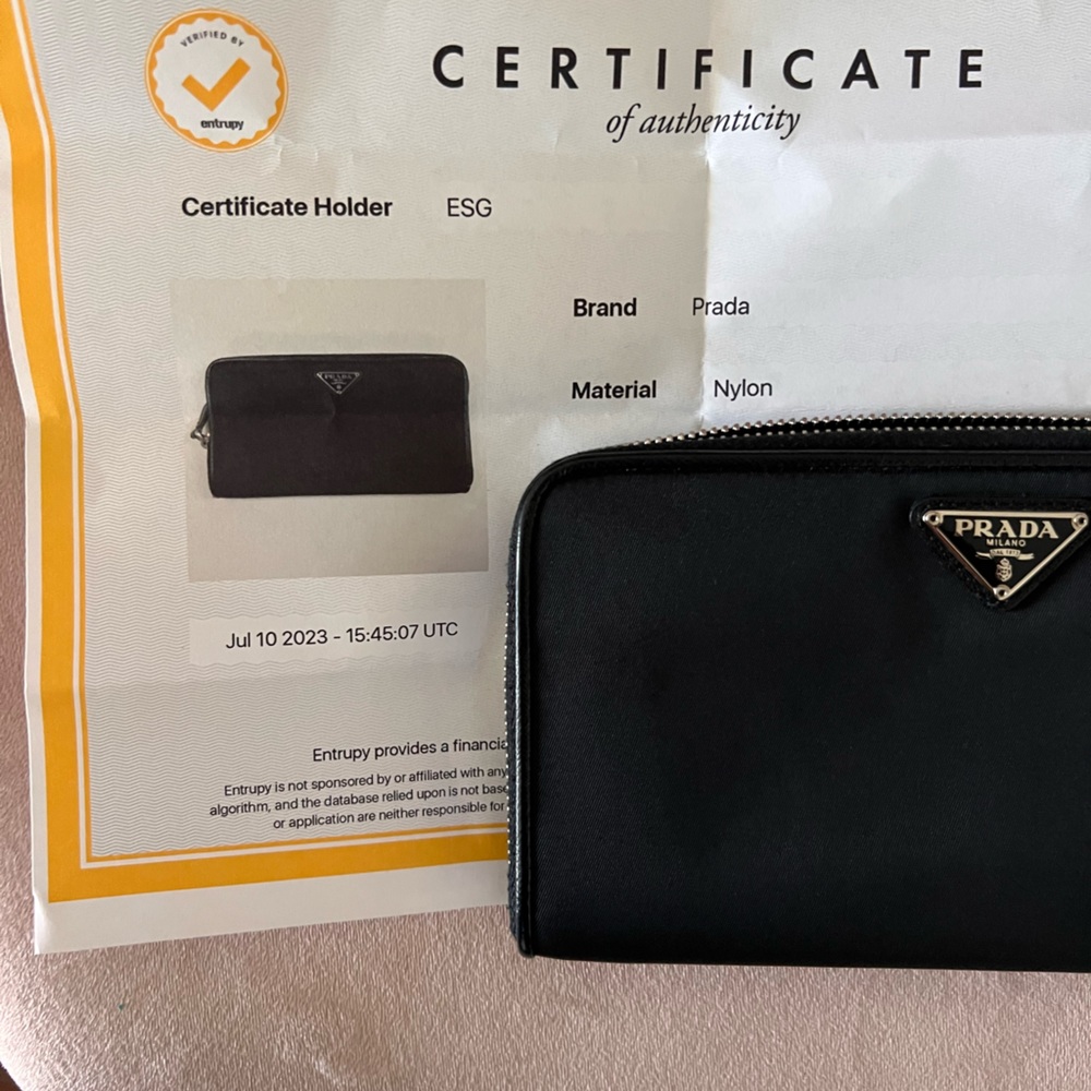 Authentic Prada Nylon Wallet With Entrupy - image 7